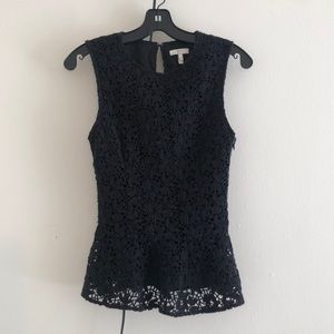 Joie Black Peplum Top